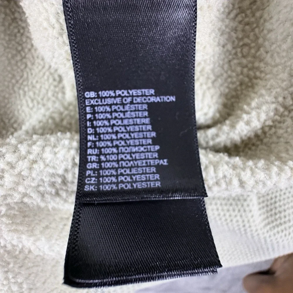 The North Face Quarter Zip Fleece Mens‎ Beige XXL Outdoor Minimalist Pullover